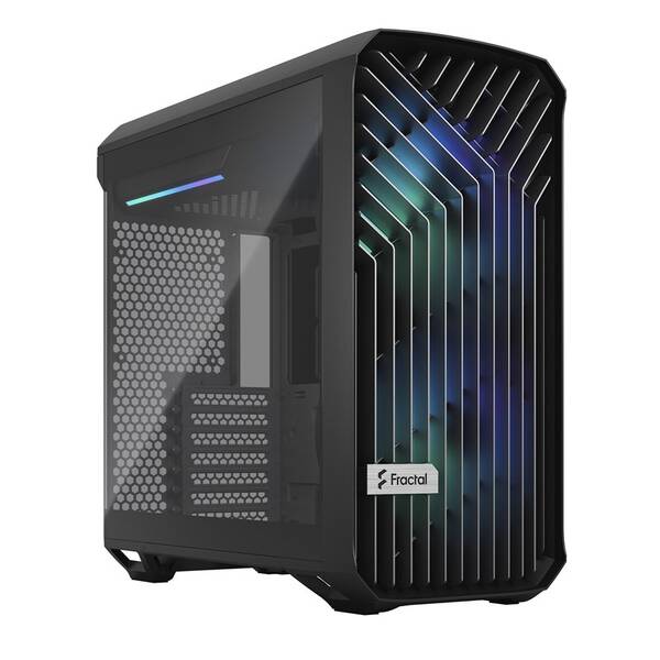 Case FRACTAL DESIGN Torrent Compact RGB Tempered Glass Light Tint černá

