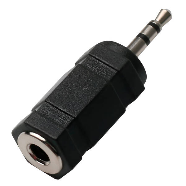 Redukce GoGEN 2,5mm/3,5mm jack, stereo černá

