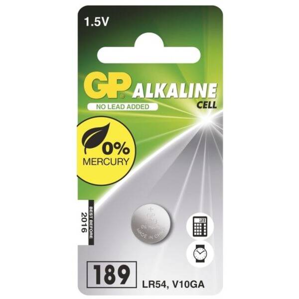 Baterie alkalická GP LR54, 189, blistr 1ks 

