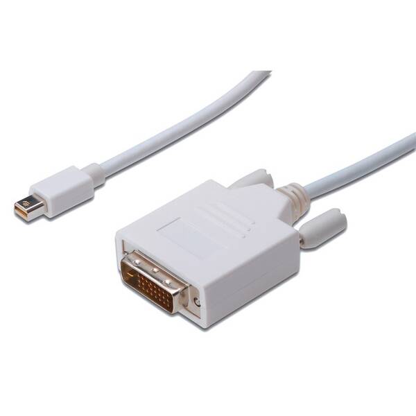 Kabel Digitus miniDisplayPort - DVI(24+1), 3m bílý

