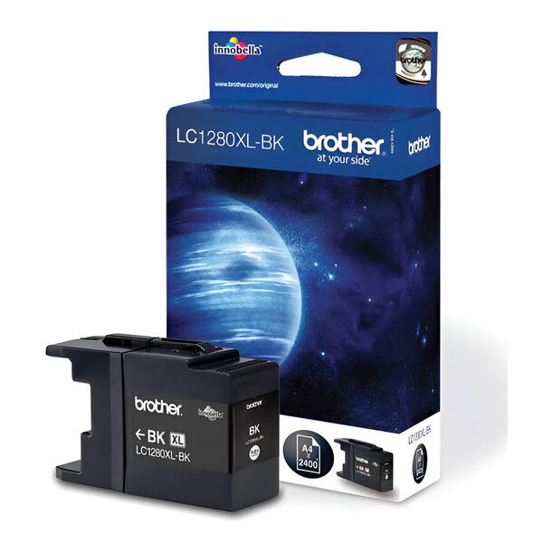 Inkoustová náplň Brother LC-1280XLBk, 2400 stran černá

