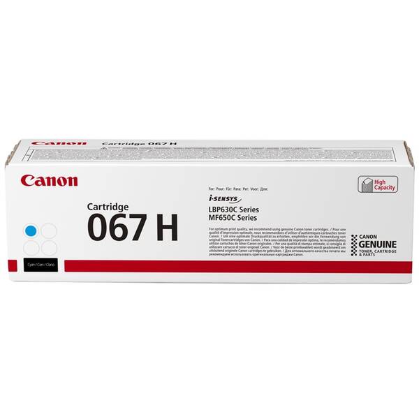 Toner Canon 067 H C, 2350 stran azurový

