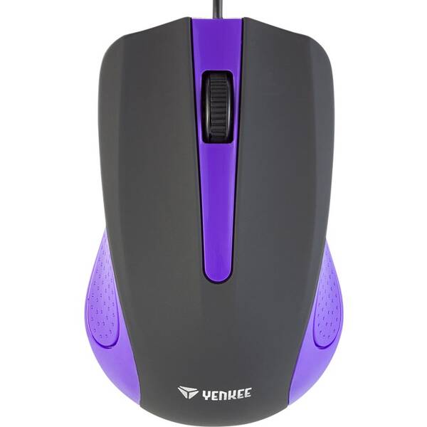 Myš YENKEE YMS 1015PE USB Suva černá/fialová

