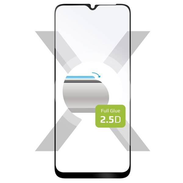 Tvrzené sklo FIXED Full-Cover na Samsung Galaxy A22 5G černé

