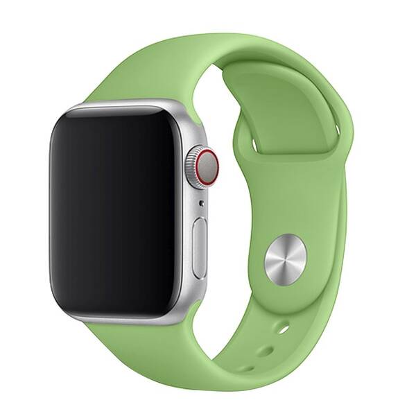 Řemínek FIXED Silicone Strap na Apple Watch 42/44/45/49 mm - mentolový 

