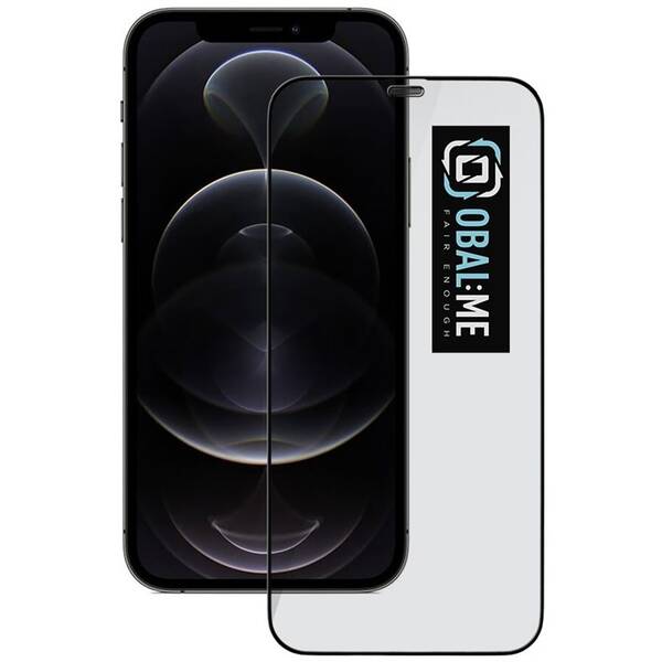 Tvrzené sklo Obal:Me 5D na Apple iPhone 12/12 Pro černé

