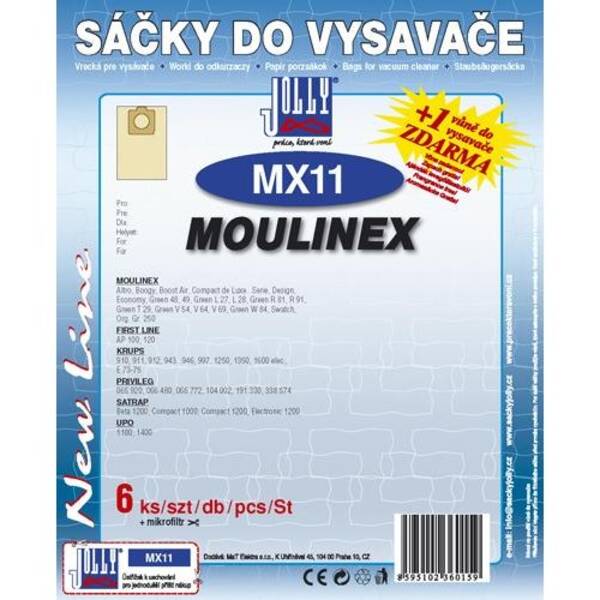 Sáčky do vysavače Jolly MX 11 (6 ks) 

