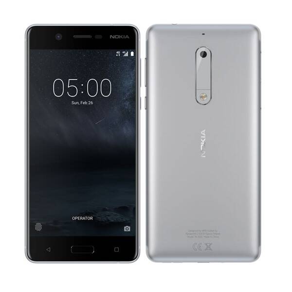 Mobilní telefon Nokia 5 Dual SIM stříbrný

