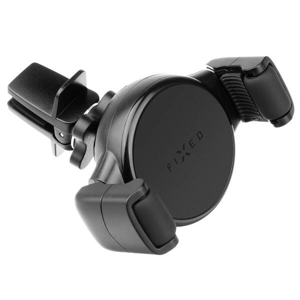 Držák na mobil FIXED Roll 2 do mřížky ventilace, bezdrátové nabíjení 15W černý


