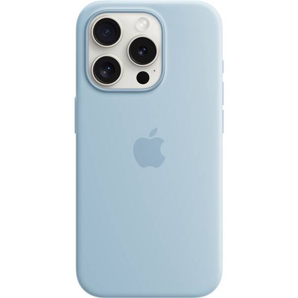Kryt na mobil Apple iPhone 15 Pro Silicone Case s MagSafe - světle modrý 

