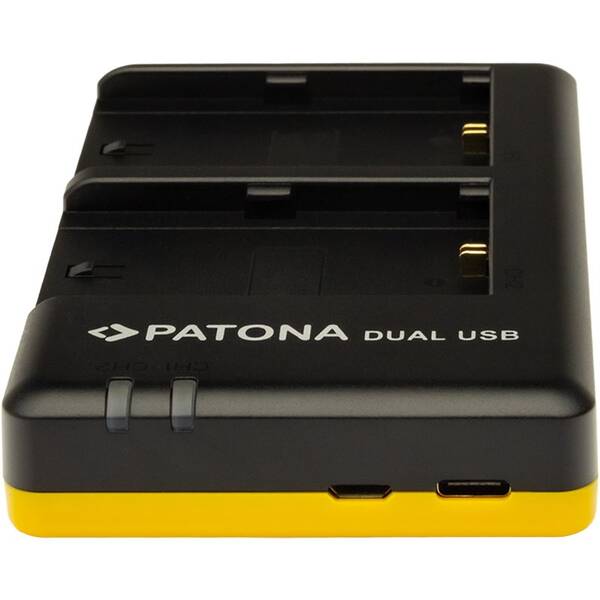 Nabíječka PATONA Dual Quick Canon LP-EL pro blesk Canon EL-1 černá/žlutá

