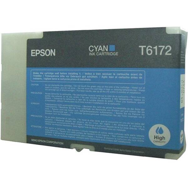 Inkoustová náplň Epson T6172, 100 ml azurová

