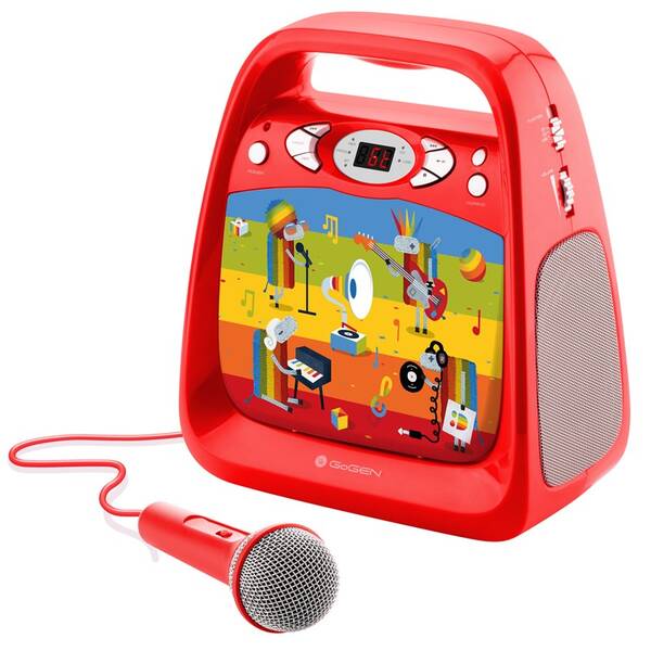 CD přehrávač GoGEN DÉČKO KARAOKE R červený

