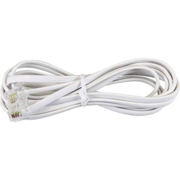 Kabel EMOS S9143, plochý, 6 m bílý

