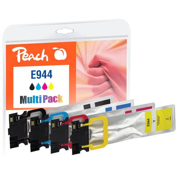 Inkoustová náplň Peach Epson 944, T9441, T9442, T9443, T9444, Mlutipac, 1x 47, 3x 30 ml vícebarevná


