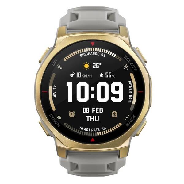 Chytré hodinky Amazfit T-Rex 3 Pro 44 mm šedé/zlaté

