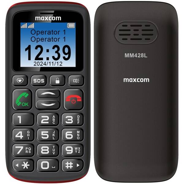 Mobilní telefon MaxCom Comfort MM428 L černý

