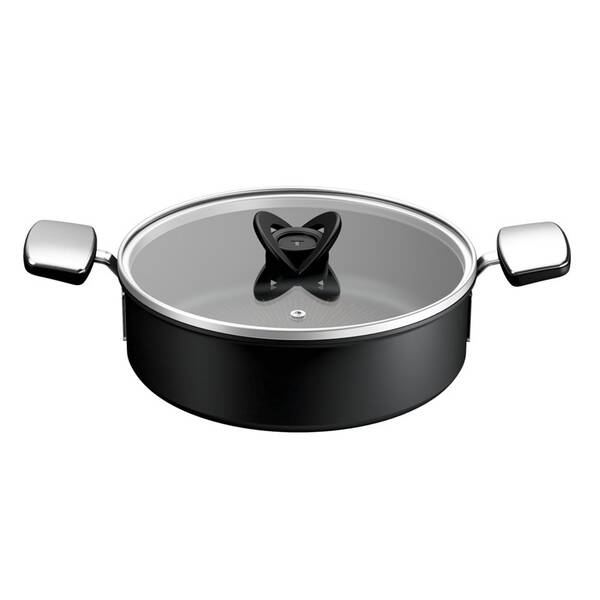 Kastrol s poklicí Tefal G3307053, 24 cm černý


