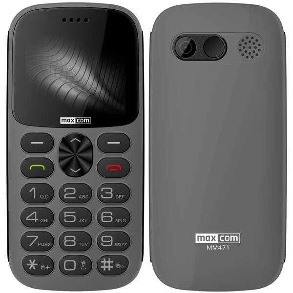 Mobilní telefon MaxCom MM471 šedý

