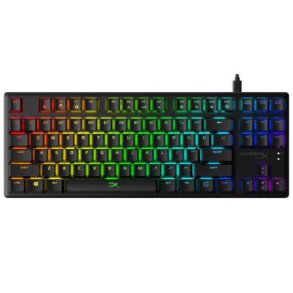Klávesnice HyperX Alloy Origins Core Tenkeyless FPS Pro, Red Switches, US černá

