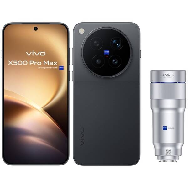 Mobilní telefon vivo X500 Pro Max 5G 12 GB / 512 GB Photographer Kit černý

