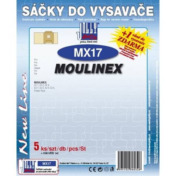 Sáčky do vysavače Jolly MX 17 (5 ks) 


