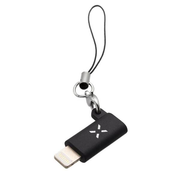 Redukce FIXED MicroUSB / Lightning černá

