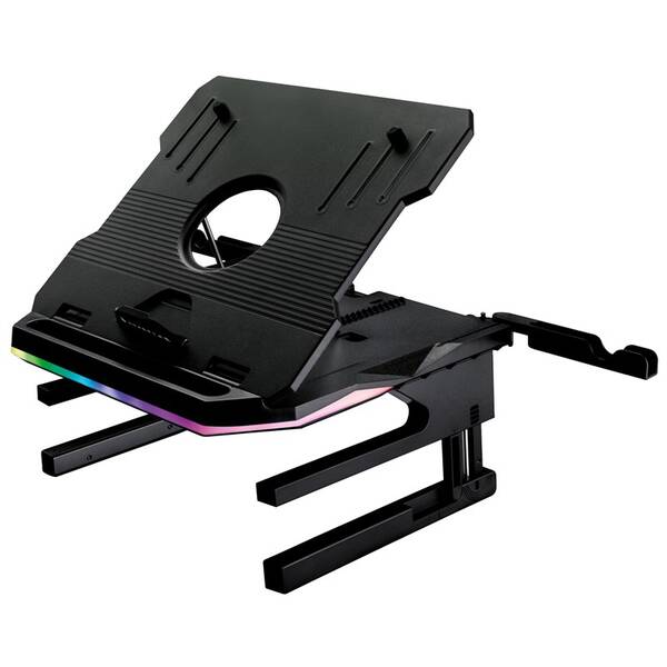 Podstavec pro notebooky SureFire Portus X2 RGB, 17,3" černý

