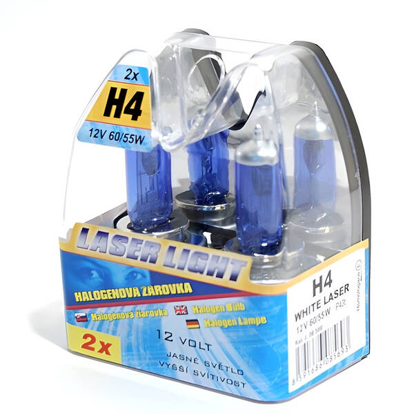 Autožárovka Compass 12 V H4 60/55W WHITE LASER (2 ks) 

