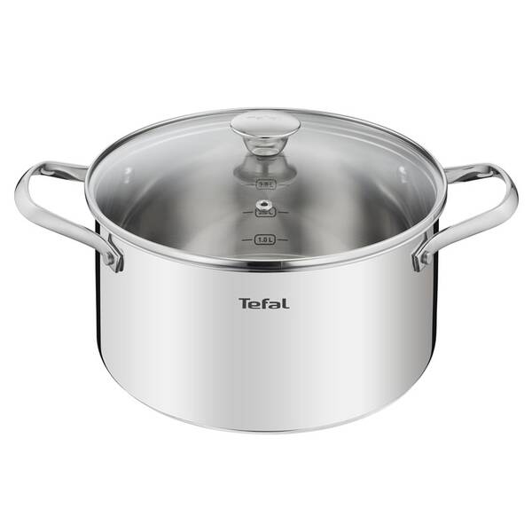 Hrnec s poklicí Tefal B9214674, 24 cm nerez

