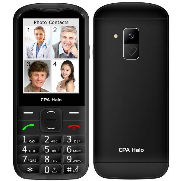 Mobilní telefon CPA Halo 28 Senior černý

