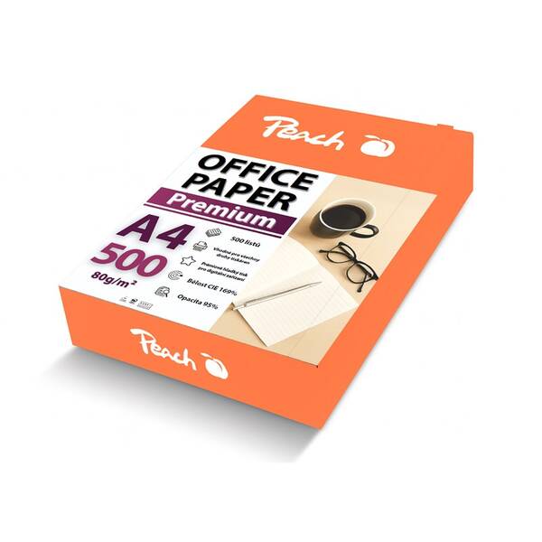 Papíry do tiskárny Peach Premium A4 80g - 500 listů 


