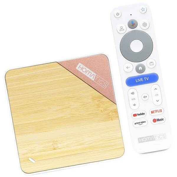 Multimediální centrum HOMATICS Box 4K V2 bílý/hnědý


