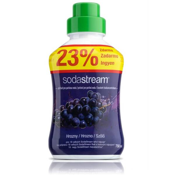 Příchuť pro perlivou vodu SodaStream Hrozny 750 ml 

