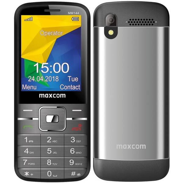 Mobilní telefon MaxCom MM144 šedý

