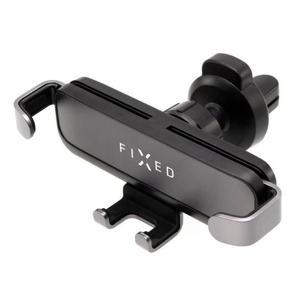 Držák na mobil FIXED Gravity s uchycením do mřížky ventilace nebo na palubní desku šedý

