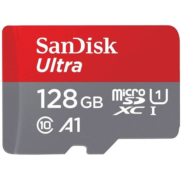 Paměťová karta SANDISK 128GB UHS-I U1 (120R/20W) + adaptér 

