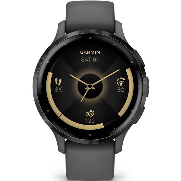 Chytré hodinky Garmin Venu 3S - Slate / Gray Silicone Band 


