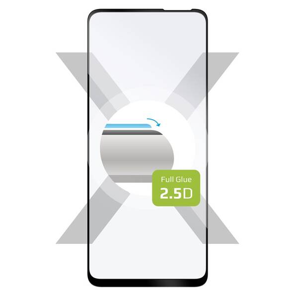 Tvrzené sklo FIXED Full-Cover na Tecno Camon 18/Camon 18 P černé


