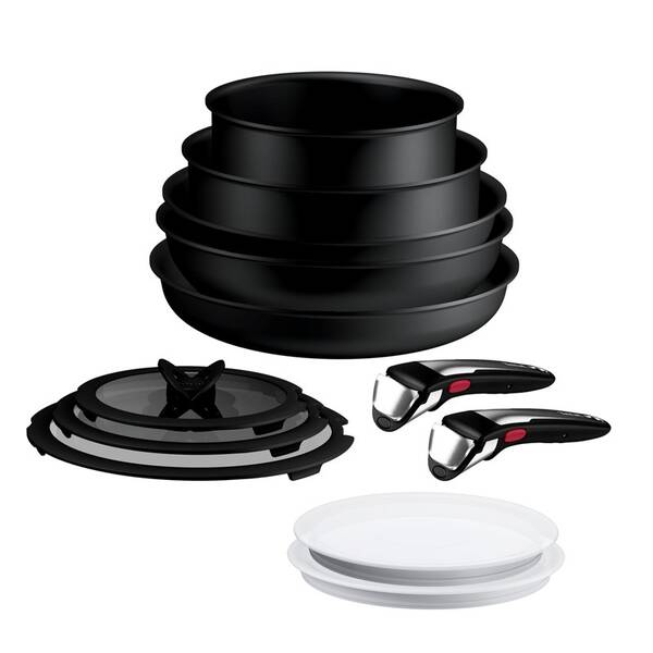 Sada nádobí Tefal P0009853, 12 ks černá

