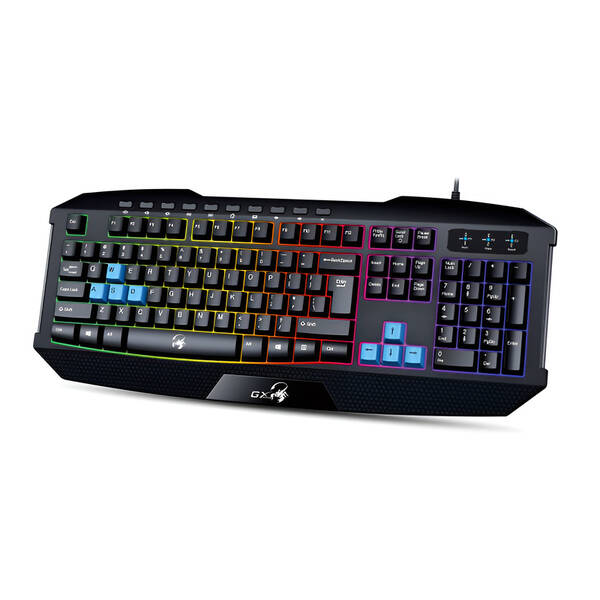 Klávesnice Genius Scorpion K215, CZ/SK černá/modrá

