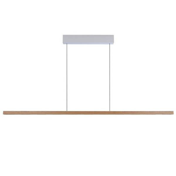 Stropní svítidlo IMMAX NEO MADEIRA 157cm dřevo jasan bílé/hnědé

