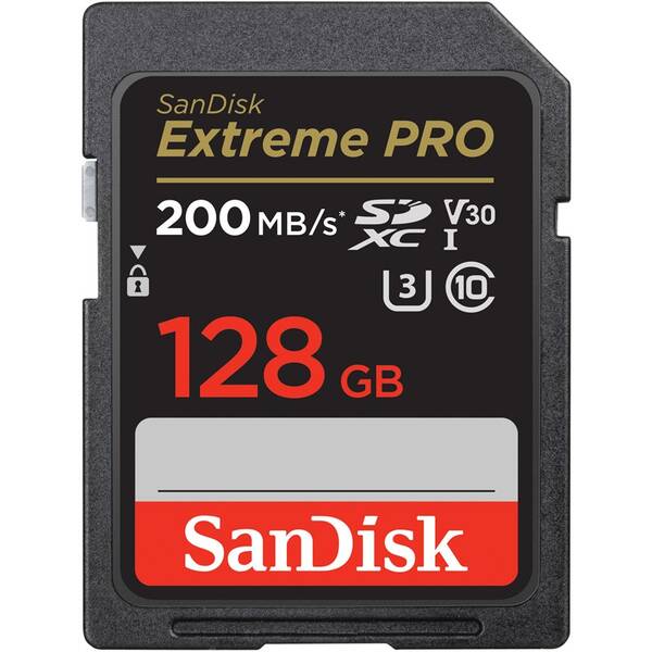 Paměťová karta SANDISK 128GB UHS-I U3 (200R/90W) 

