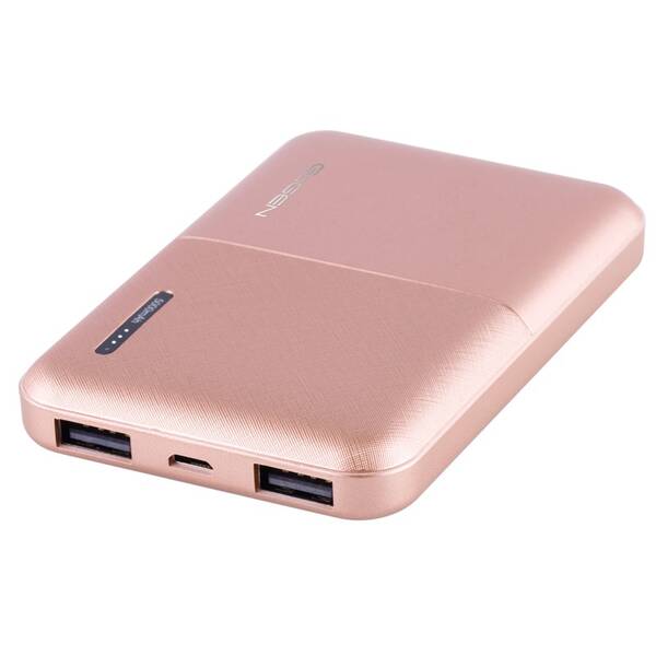 Powerbanka GoGEN 5000 mAh, metalická růžová

