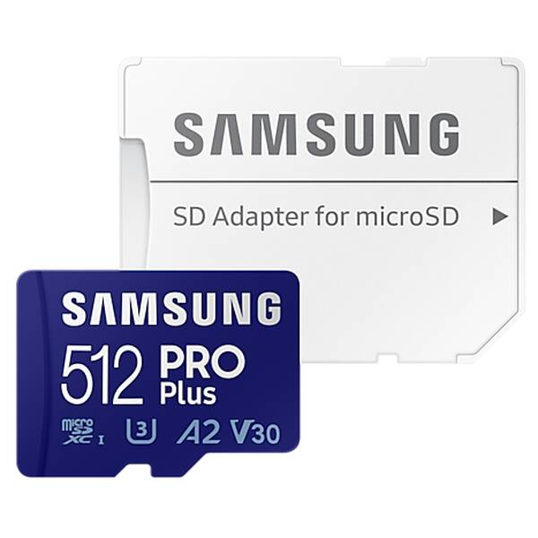 Paměťová karta Samsung 512GB UHS-I U3 (160R/120W) + SD adaptér 

