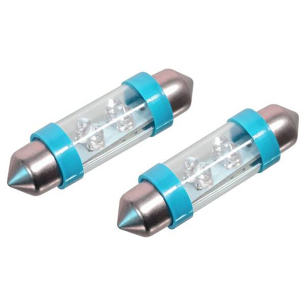 Autožárovka Compass 337234LED 12V suf. SV8.5 modrá  (2 ks) 

