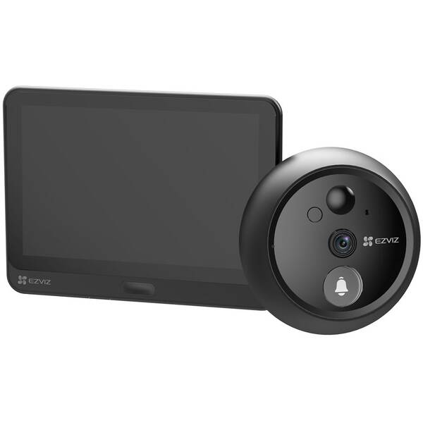Dveřní kukátko EZVIZ HP4, Wi-Fi černý

