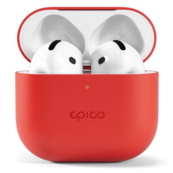Pouzdro Epico Silicone pro Apple AirPods 4 červené

