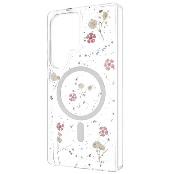 Kryt na mobil FIXED MagBloom s podporou MagSafe na Samsung Galaxy S25 Ultra průhledný

