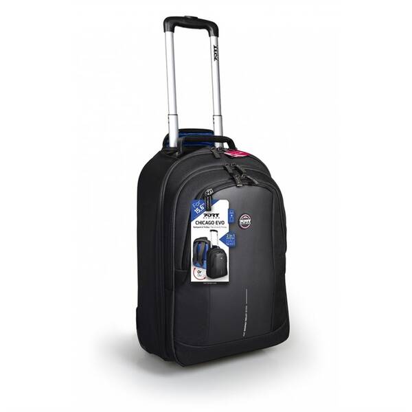 Batoh na notebook PORT DESIGNS Chicago Evo Trolley na 15,6" a 10,1" tablet černý

